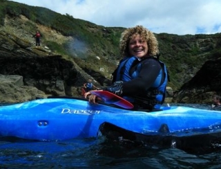 Happy paddler
